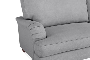 Howard Lyx Soffgrupp 4-sits + 3-sits Soffa + Fåtölj + Fotpall i Tyg - Ljusgrå - Möbler - Soffa - Soffgrupp - Soffgrupp 3 2 1