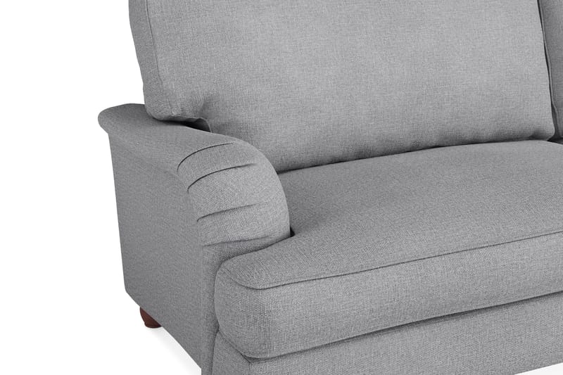 Howard Lyx Soffgrupp 4-sits + 3-sits Soffa + Fåtölj + Fotpall i Tyg - Ljusgrå - Möbler - Soffa - Soffgrupp - Soffgrupp 3 2 1
