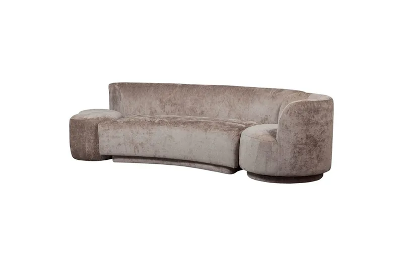 Soffgrupp Kombi-Populär med Pouf, Taupe