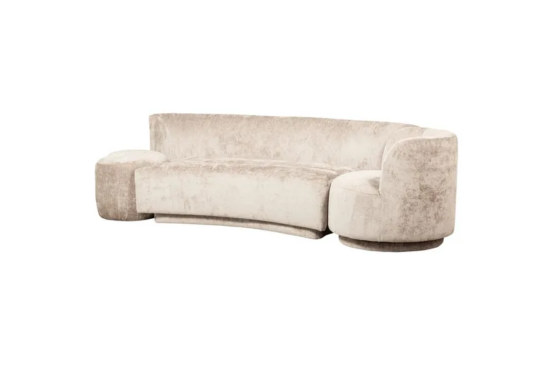 Soffgrupp Kombi-Populär med Pouf, Beige