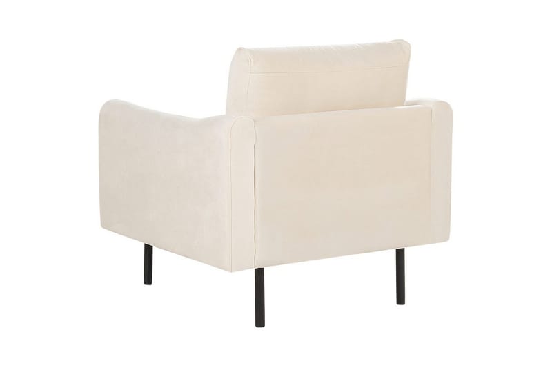 Soffgrupp med fotpall Vinterbro Ljusbeige/svart, Sammet - Ljusbeige/svart, Sammet - Möbler - Soffa - Soffgrupp