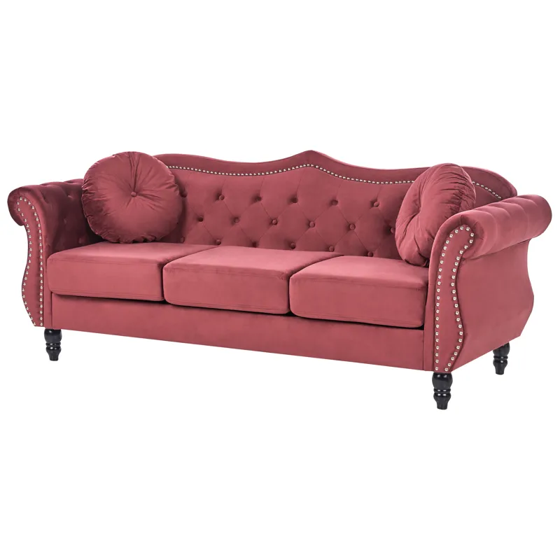Soffgrupp Skien - Mörkröd - Möbler - Soffa - Soffgrupp - Soffgrupp 3 2 1