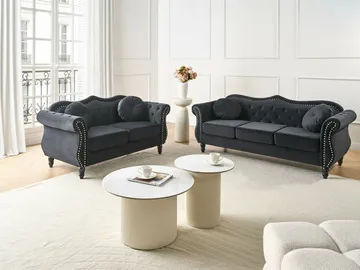 Soffgrupp Skien - Svart - Möbler - Soffa - Soffgrupp - Soffgrupp 3 2 1