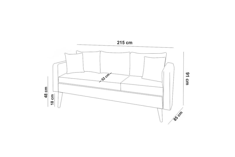 Sofiko Soffgrupp - Antracit - Möbler - Soffa - Soffgrupp