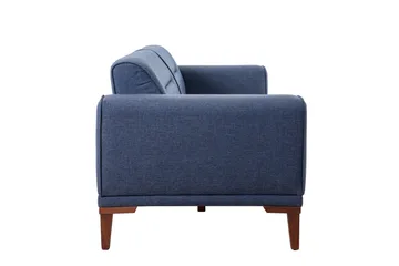 Wyong Soffgrupp 3-sits Soffa + Fåtölj - Mörkblå - Möbler - Soffa - Soffgrupp