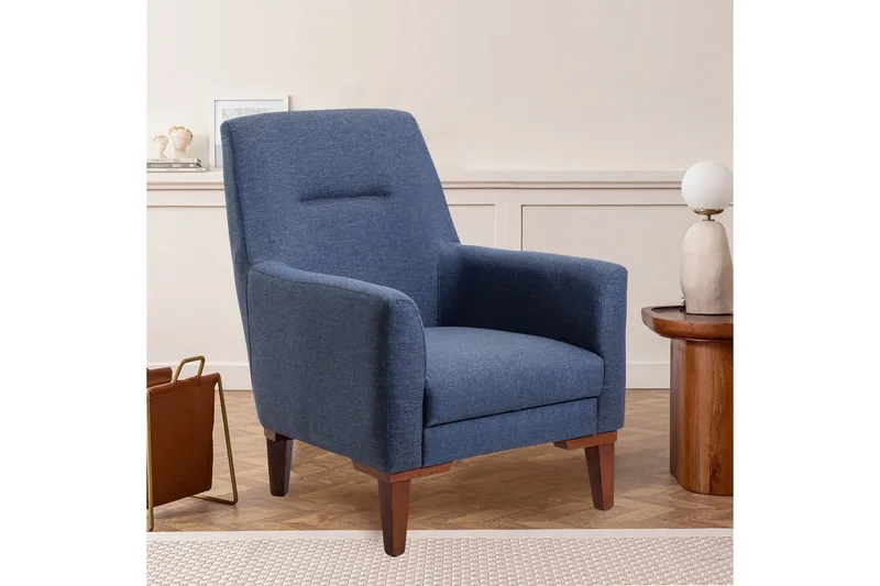 Wyong Soffgrupp 3-sits Soffa + Fåtölj - Mörkblå - Möbler - Soffa - Soffgrupp