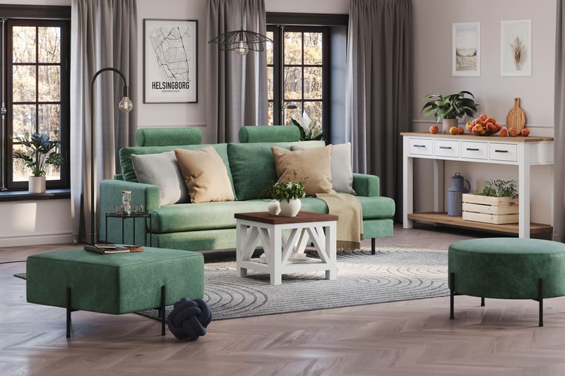 Menard Compact Nackkudde Soffa 51 cm - Grön - Möbler - Soffa - Sofftillbehör