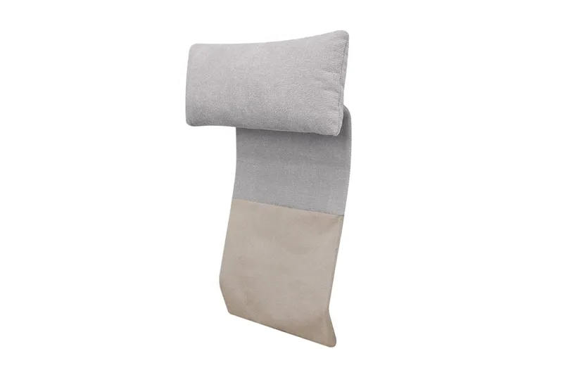 Nackstöd till soffa Menard/Rossita, Trenza 03, Grå Chenille