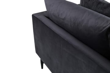 Sofia 3-sits Soffa 260 cm i Sammet - Grå - Möbler - Soffa - Sammetssoffa