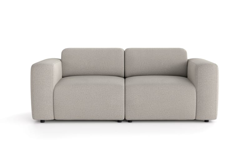 Torvasen 2-sits Soffa i Tyg, Ljusgrå