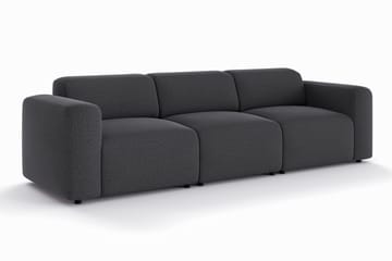 Torvasen 3-sits Soffa i Tyg - Svart - Möbler - Soffa - 3 sits soffa
