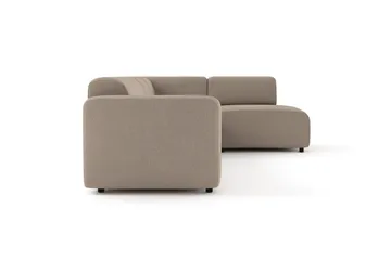 Torvasen 5-sits Soffa med Divan Höger i Tyg - Greige - Möbler - Soffa - Divansoffor & schäslongsoffa