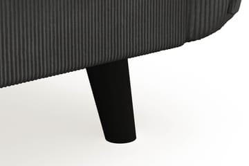 Trend Lyx 3-sits Manchestersoffa - Mörkgrå - Möbler - Soffa - 3 sits soffa