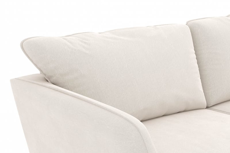Trend Lyx 3-sits Sammetssoffa - Krämvit - Möbler - Soffa - Sammetssoffa