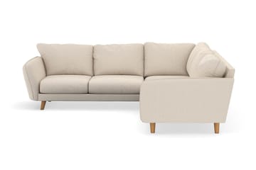Trend Lyx 6-sits Vändbar L-formad Hörnsoffa i Manchestertyg - Beige - Möbler - Soffa - Hörnsoffa