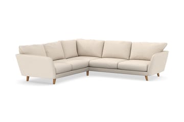 Trend Lyx 6-sits Vändbar L-formad Hörnsoffa i Manchestertyg - Beige - Möbler - Soffa - Hörnsoffa