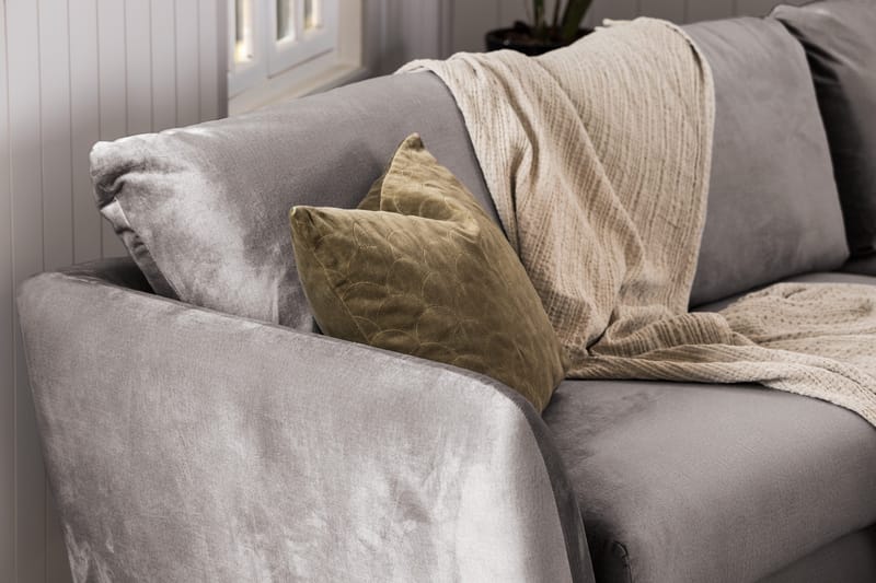 Trend Soffgrupp 3-sits + 2-sits Sammetssoffa - Mörkgrå - Möbler - Soffa - Soffgrupp