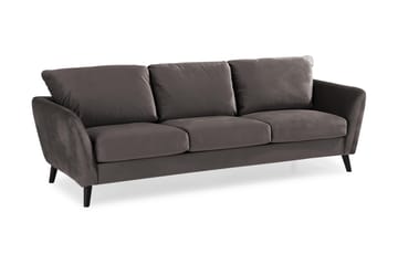 Trend Soffgrupp 3-sits + 2-sits Sammetssoffa - Mörkgrå - Möbler - Soffa - Soffgrupp