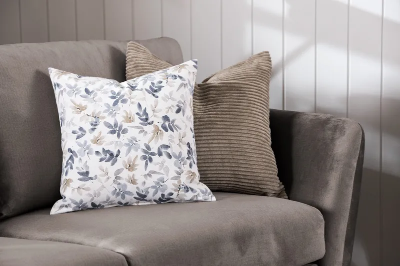 Trend Soffgrupp 3-sits + 2-sits Soffa + Fåtölj + Fotpall i Sammet - Brun - Möbler - Soffa - Soffgrupp