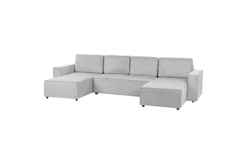 U-formad soffa Vatne Grå/svart - Grå/svart - Möbler - Soffa - Soffgrupp