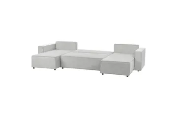 U-formad soffa Vatne Grå/svart - Grå/svart - Möbler - Soffa - Soffgrupp