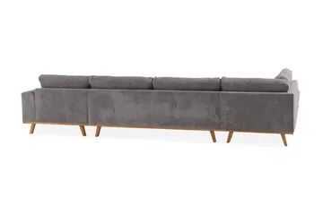 Copenhagen 5-sits Vänstervänd U-formad Soffa med Divan och Schäslong i Manchester - Mörkgrå - Möbler - Soffa - U-soffa