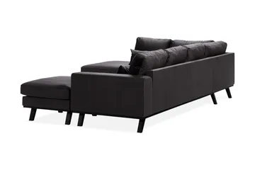 Copenhagen Compact 4-sits Vänstervänd U-formad Large Soffa med Divan och Schäslong i Sammet - Mörkgrå - Möbler - Soffa - U-soffa