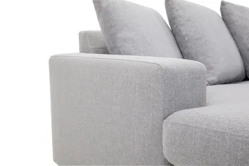 Crazy 5-sits Högervänd U-formad X-Large Soffa med Divan och Schäslong i Tyg inkl Kuvertkuddar - Grå - Möbler - Soffa - U-soffa