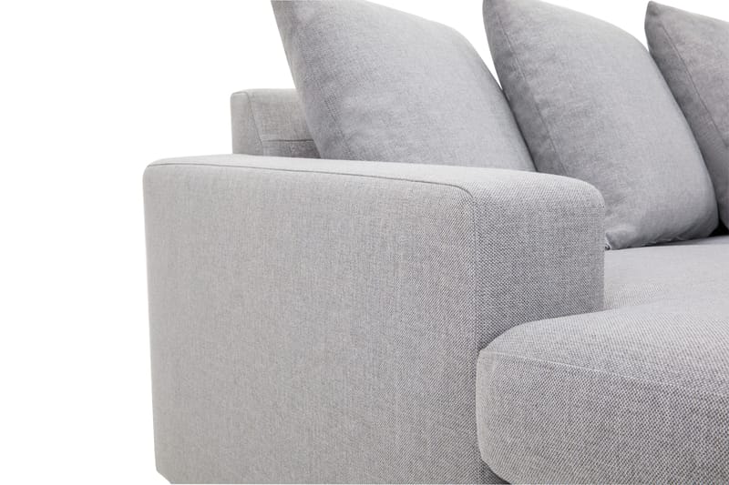 Crazy 5-sits Högervänd U-formad X-Large Soffa med Divan och Schäslong i Tyg inkl Kuvertkuddar - Grå - Möbler - Soffa - U-soffa