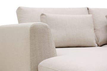 Florenz 4-sits Högervänd U-formad Soffa med Divan och Schäslong i Tyg - Beige - Möbler - Soffa - U-soffa