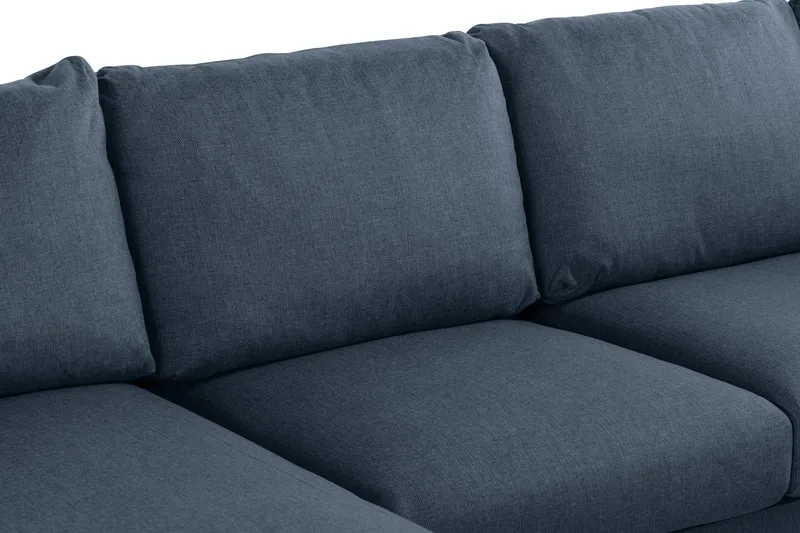 Trend 4-sits Högervänd U-formad Soffa med Divan och Schäslong i Tyg - Blå - Möbler - Soffa - U-soffa