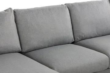 Trend 4-sits Vänstervänd U-formad Soffa med Divan och Schäslong i Tyg - Grå - Möbler - Soffa - U-soffa