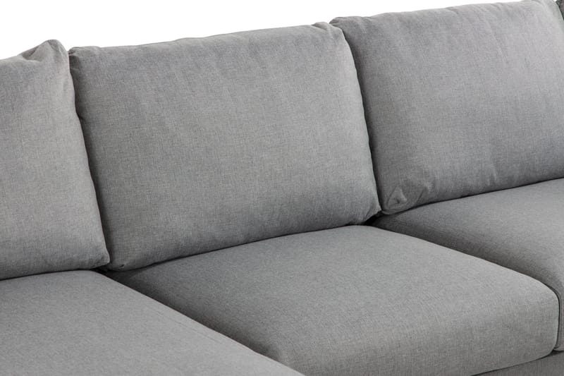 Trend 4-sits Vänstervänd U-formad Soffa med Divan och Schäslong i Tyg - Grå - Möbler - Soffa - U-soffa