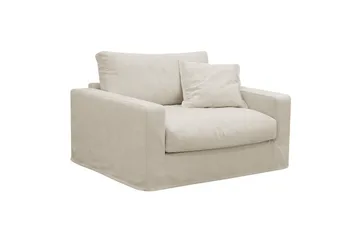 Valencia Extra Djup 3-sits soffa + fåtölj med avtagbar och tvättbar klädsel - Beige - Möbler - Soffa - Soffgrupp
