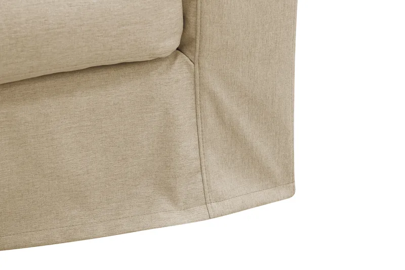 Valencia Extra Djup 3-sits Soffa med avtagbar och tvättbar klädsel - Beige - Möbler - Soffa - 3 sits soffa