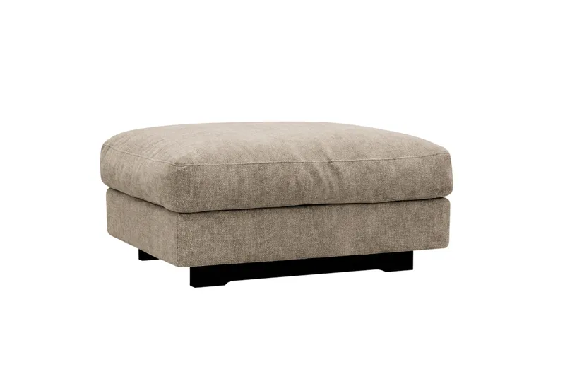 Valencia Soffgrupp Extra Djup 3-sits Soffa + Fotpall i Chenille - Brun - Möbler - Soffa - Hörnsoffa