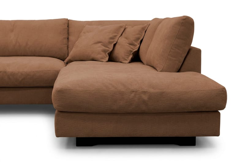 Valencia Soffgrupp Extra Djup 4-sits Schäslong Höger + Fotpall - Rostbrun - Möbler - Soffa - Soffgrupp