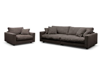 Valencia Soffgrupp Extra Djup 4-sits Soffa + Fåtölj - Taupe - Möbler - Soffa - Soffgrupp