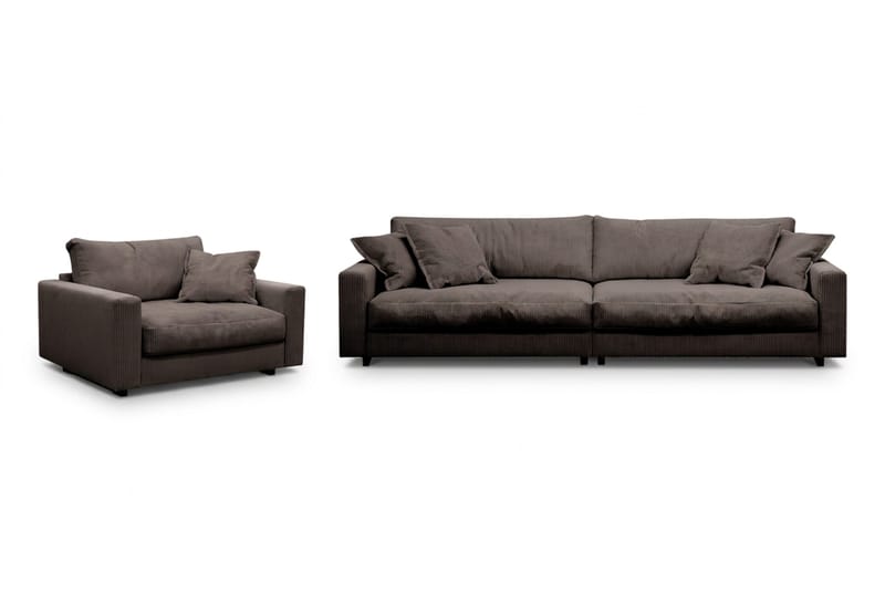 Valencia Soffgrupp Extra Djup 4-sits Soffa + Fåtölj, Taupe