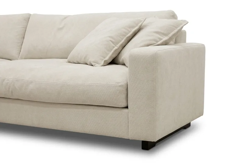 Valencia Soffgrupp Extra Djup 4-sits Soffa + Fotpall - Beige - Möbler - Soffa - Soffgrupp