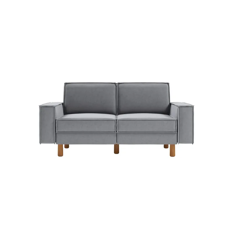 Vilsa 2-sits Soffa - Brun/Grå - Möbler - Soffa - Sammetssoffa
