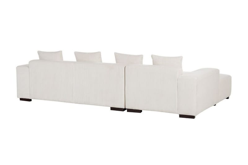 Westerfeld 4-sits Vänster L-formad Hörnsoffa 285 cm i Manchestertyg - Vit - Möbler - Soffa - Divansoffor & schäslongsoffa