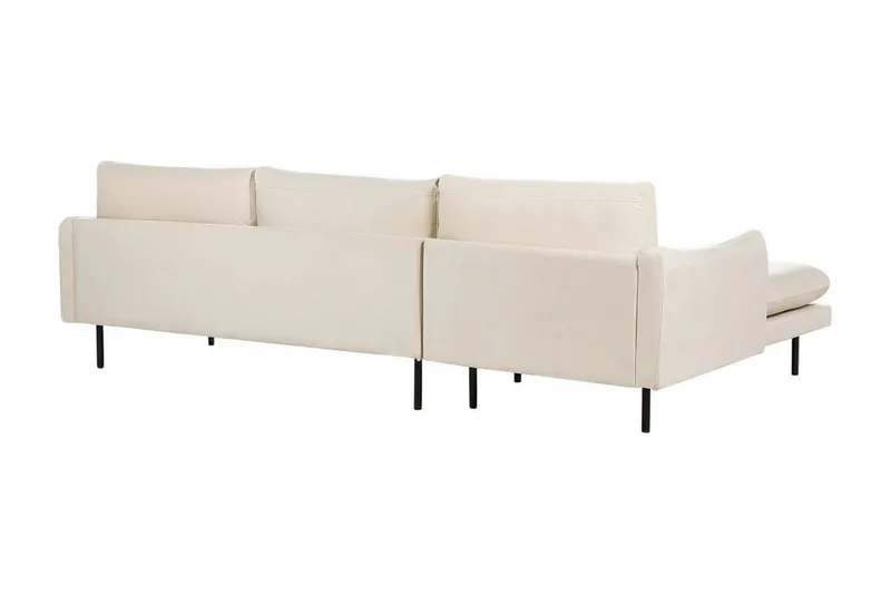 Woodal Hörnsoffa 4-sits - Beige/Svart - Möbler - Soffa - Divansoffor & schäslongsoffa