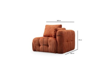 Yvara Soffa 2-sits - Orange - Möbler - Soffa - Modulsoffor - Komplett modulsoffa