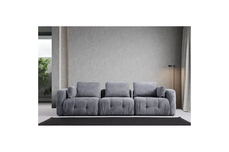Yvara Soffa 3-sits - Grå - Möbler - Soffa - Modulsoffor - Komplett modulsoffa