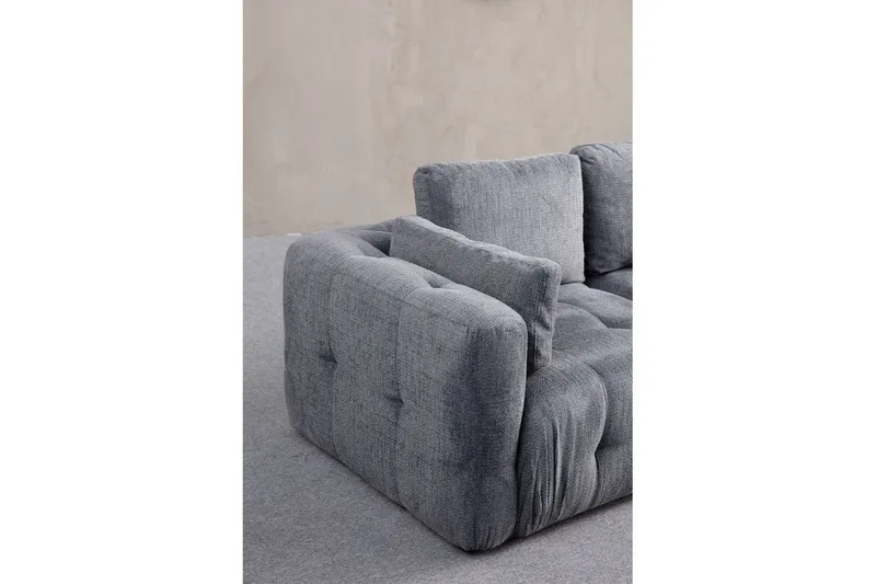 Yvara Soffa 3-sits - Grå - Möbler - Soffa - Modulsoffor - Komplett modulsoffa
