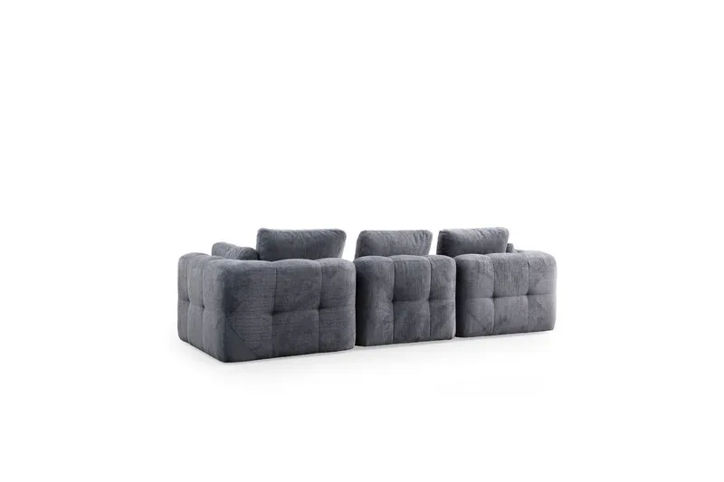 Yvara Soffa 3-sits - Grå - Möbler - Soffa - Modulsoffor - Komplett modulsoffa