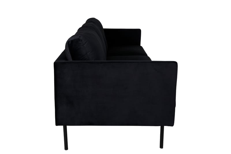 Zoom 3-sits Soffa i Sammet - Svart - Möbler - Soffa - Sammetssoffa