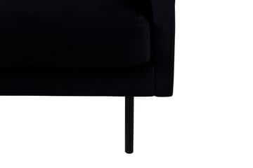 Zoom 3-sits Soffa i Sammet - Svart - Möbler - Soffa - Sammetssoffa