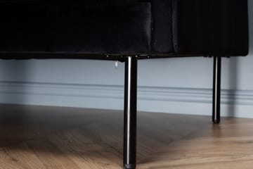 Zoom 3-sits Soffa i Sammet - Svart - Möbler - Soffa - Sammetssoffa